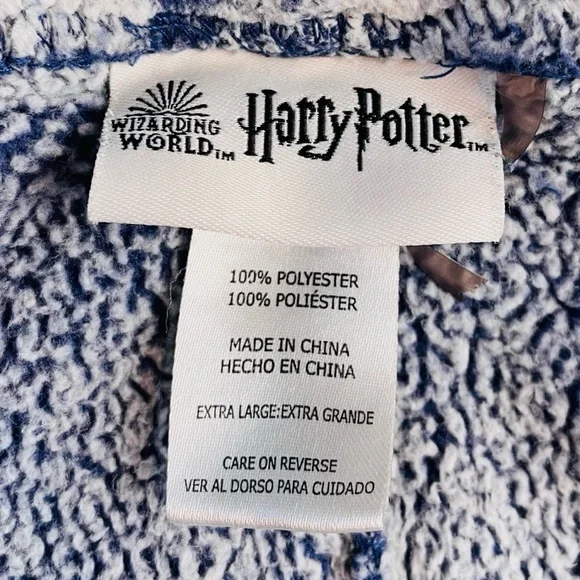 HARRY POTTER • Blue 2-Piece Fleece Jogger Pajama Lounge Set, XL - Picture 14 of 16